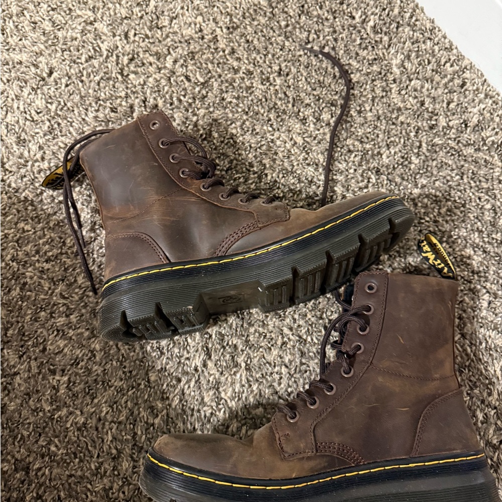 Dr. Martens Dark Brown Leather Boots